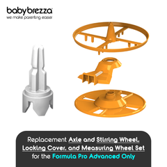 Baby Brezza Replacement Stirring Wheel, Locking Cover, & Measuring Wheel Set With Axle for the Formula Pro Advanced Baby Brezza Malaysia