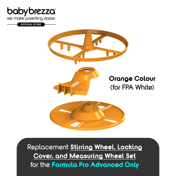 Baby Brezza Replacement Stirring Wheel, Locking Cover, & Measuring Wheel Set for the Formula Pro Advanced - product thumbnail