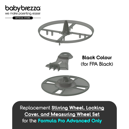 Baby Brezza Replacement Stirring Wheel, Locking Cover, & Measuring Wheel Set for the Formula Pro Advanced - product thumbnail