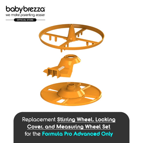 Baby Brezza Replacement Stirring Wheel, Locking Cover, & Measuring Wheel Set for the Formula Pro Advanced - product thumbnail